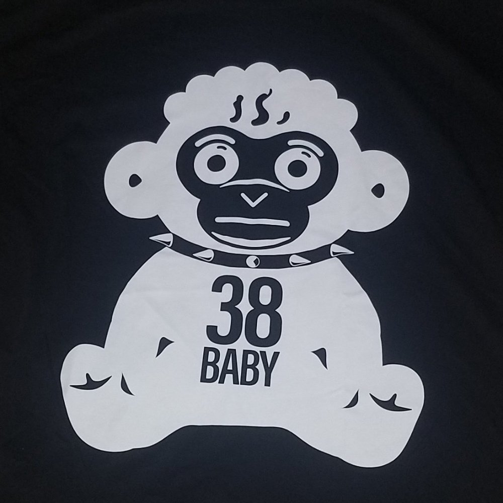 NBA YOUNGBOY 38 BABY BLACK GRAPHIC T-SHIRT